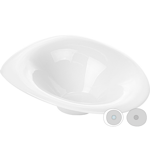 White Porcelain Irregular Bowls